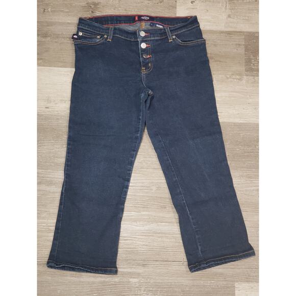Bongo Dark Blue Denim Capri Pants | Size 9 - Picture 6 of 6